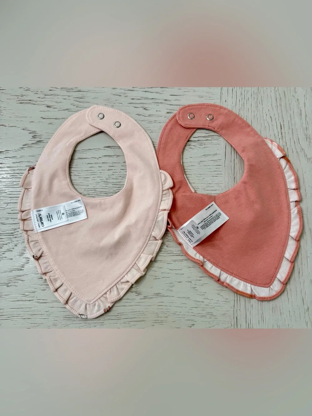 Carter's & Cloud Island Bandana Snap Pastel Bibs Set of Five One Size
